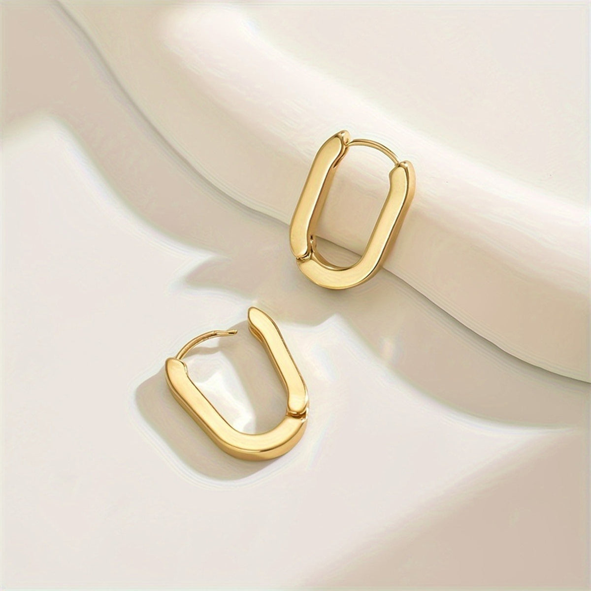 Rectangle Hoop Earrings for Women