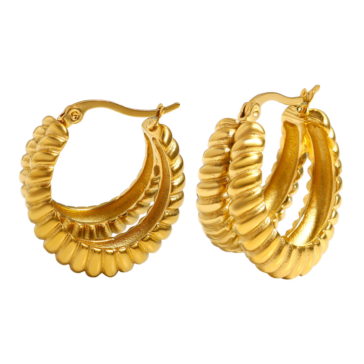 Chunky Hoop Earrings for Women