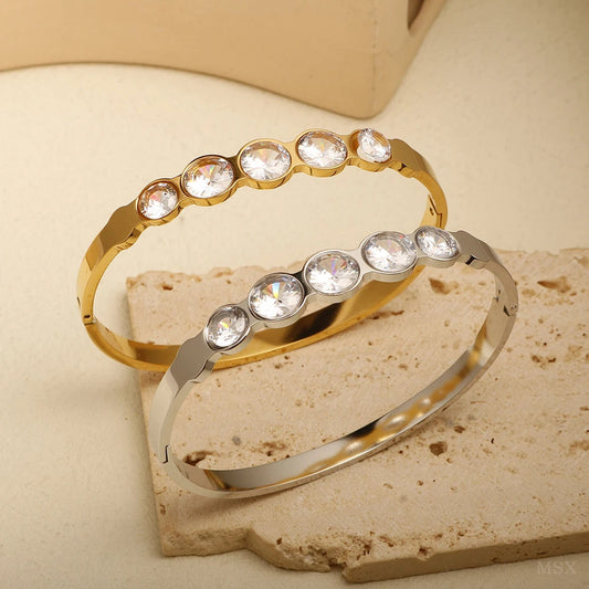 Cubic Zirconia Bangle Bracelet for Women – image 2