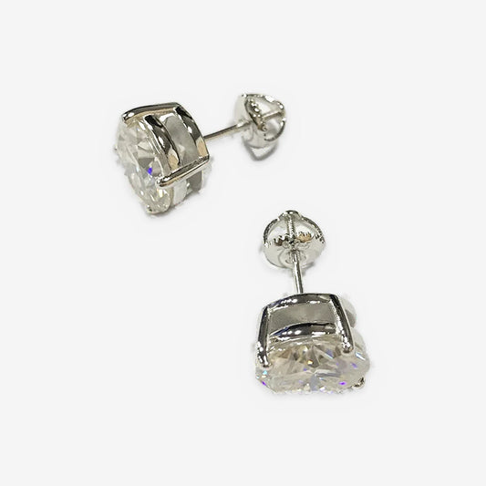 Lab-Created Moissanite Stud Earrings