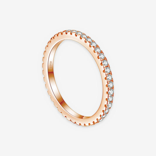 Lab-Created Moissanite Eternity Band Ring