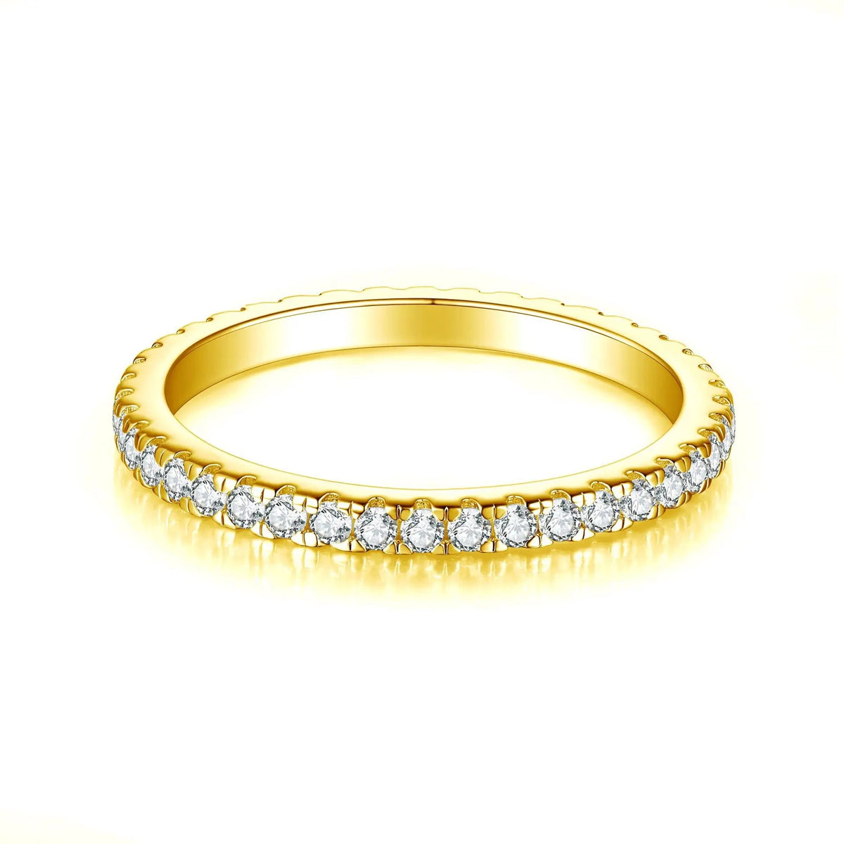 Lab-Created Moissanite Eternity Band Ring