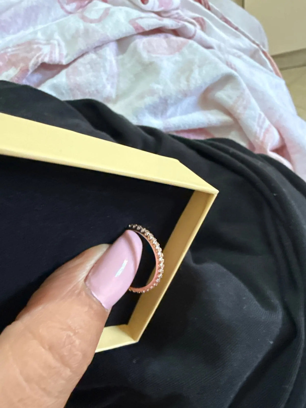 Lab-Created Moissanite Eternity Band Ring