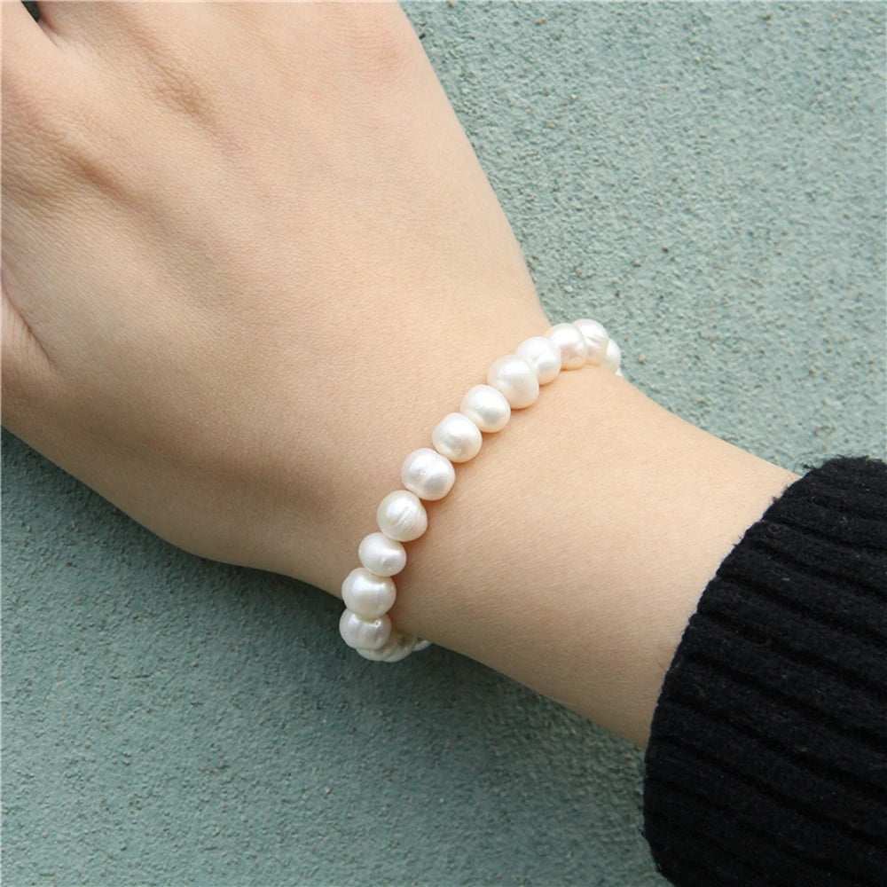 Cultured Freshwater Pearl Stretch Bracelet