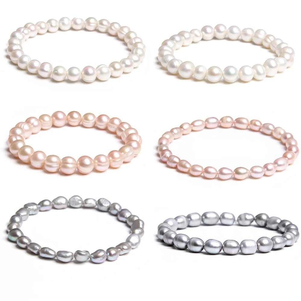 Cultured Freshwater Pearl Stretch Bracelet