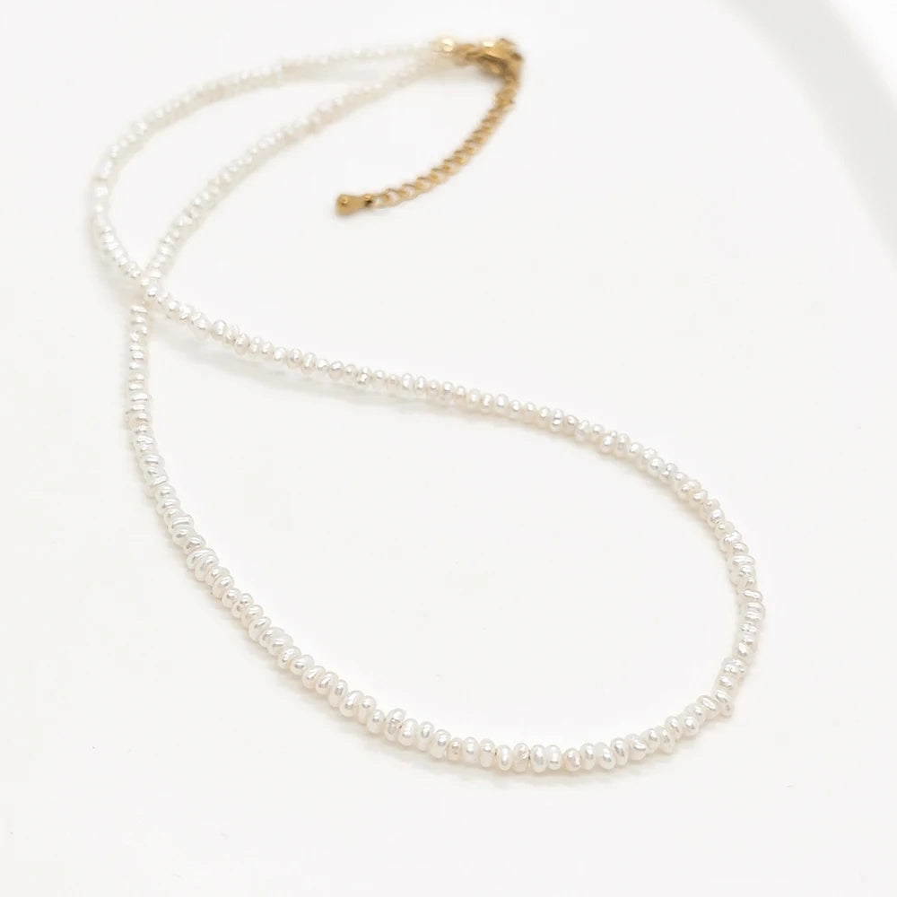 Dainty Seed Pearl Necklace