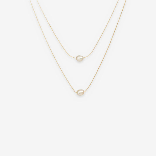 Layered Cultured Freshwater Pearl Necklace