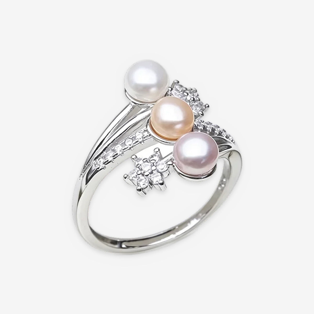 Cultured Freshwater Pearl Cluster Ring