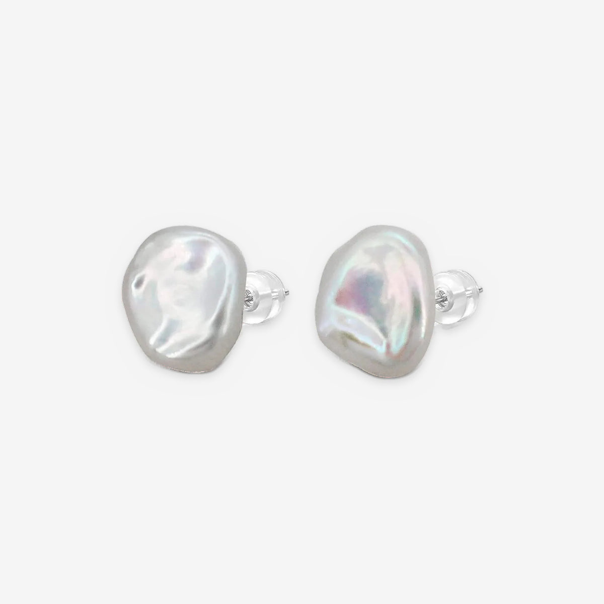 Baroque Cultured Freshwater Pearl Stud Earrings