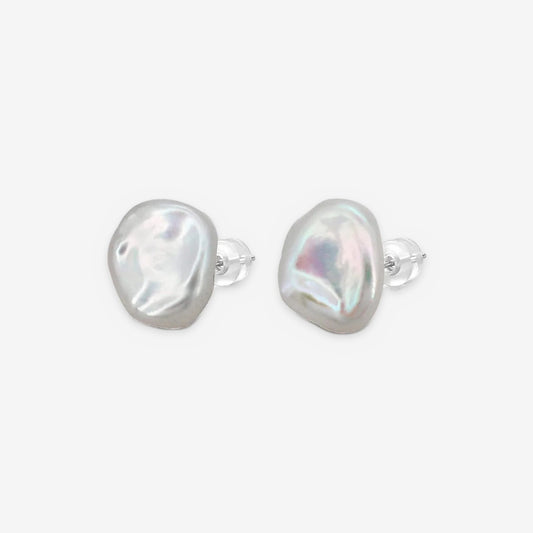 Baroque Cultured Freshwater Pearl Stud Earrings